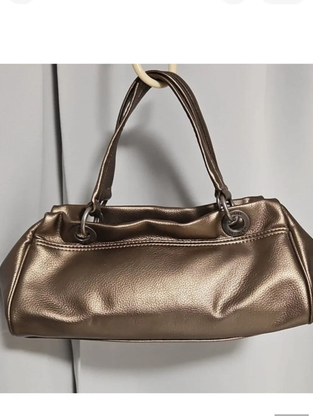 Tommy Hilfiger Bronze Vintage-style Baguette/barrel Bag